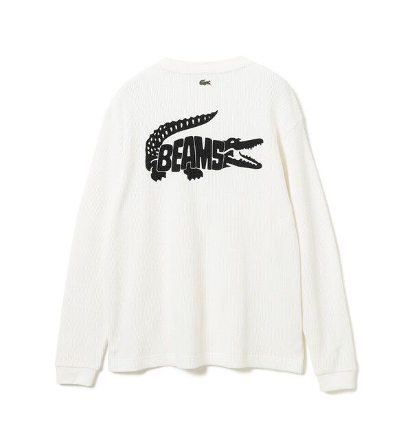 BEAMS「BEAMS｜【別注】LACOSTE / ロゴ サーマル Tシャツ」|Tシャツ・カットソー|