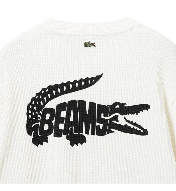 BEAMS「BEAMS｜【別注】LACOSTE / ロゴ サーマル Tシャツ」|Tシャツ・カットソー|