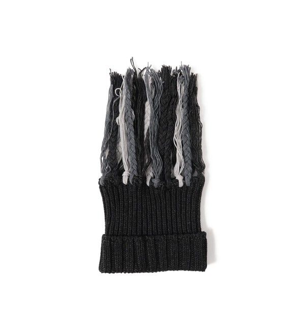 BEAMS「【別注】HICOSAKA / 2Way Fringe Watch & Neck Warmer」|キャップ・キャスケット|CHARCOAL
