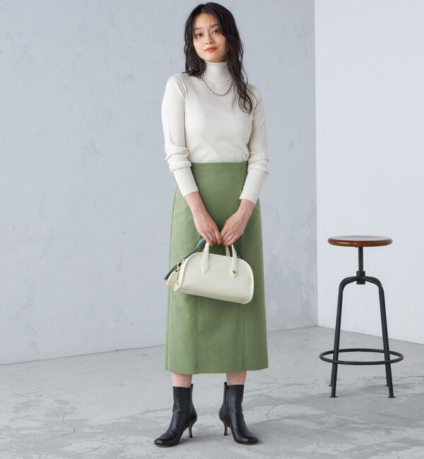 SHIPS for women「SHIPS Primary Navy Label:シルク カシミヤ タートルネック」|ニット・セーター|