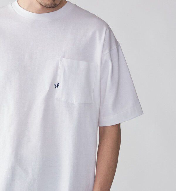SHIPS「【WEB限定】SHIPS:〈汗染み防止加工〉ワンポイントロゴ ビッグシルエットヘビーウェイトTシャツ」|Tシャツ・カットソー|