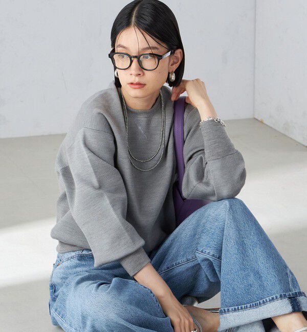 SHIPS for women「〈手洗い可能〉スムース ニット ガゼット プルオーバー」|ニット・セーター|