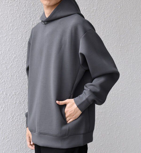 SHIPS any「カラー ダンボール スナップ プルオーバー パーカー 26AW◇」|パーカー|チャコールグレー