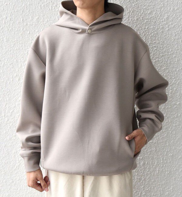 SHIPS any「カラー ダンボール スナップ プルオーバー パーカー 26AW◇」|パーカー|ベージュ系