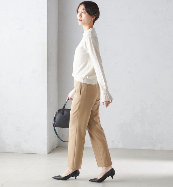 SHIPS for women「〈手洗い可能〉裏起毛 スリム テーパード パンツ」|その他|