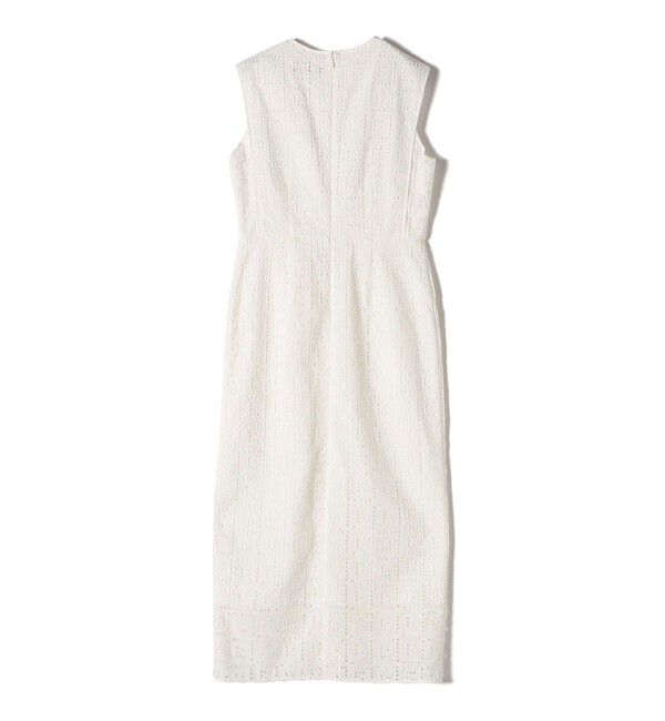SHIPS for women「〈手洗い可能〉Broche スクエア レース Iライン ワンピース」|ワンピース|