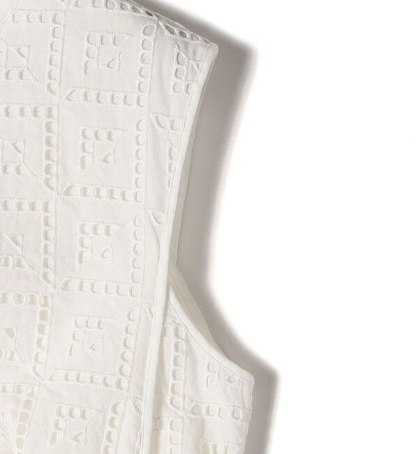 SHIPS for women「〈手洗い可能〉Broche スクエア レース Iライン ワンピース」|ワンピース|