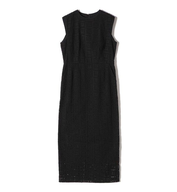 SHIPS for women「〈手洗い可能〉Broche スクエア レース Iライン ワンピース」|ワンピース|