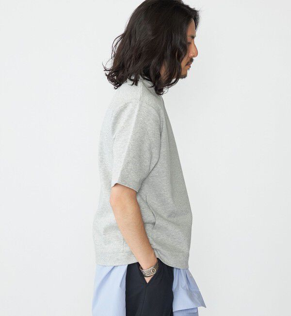 SHIPS「【WEB限定】SHIPS: テレワーク ビズ ワンポイントロゴ ポンチ Tシャツ」|Tシャツ・カットソー|
