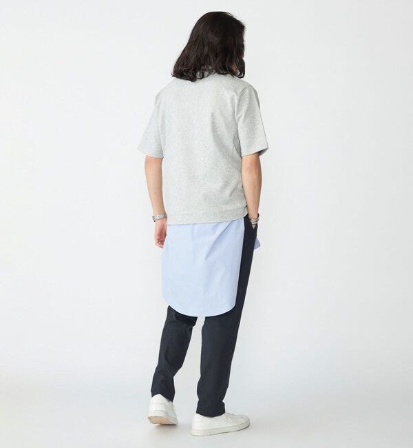 SHIPS「【WEB限定】SHIPS: テレワーク ビズ ワンポイントロゴ ポンチ Tシャツ」|Tシャツ・カットソー|