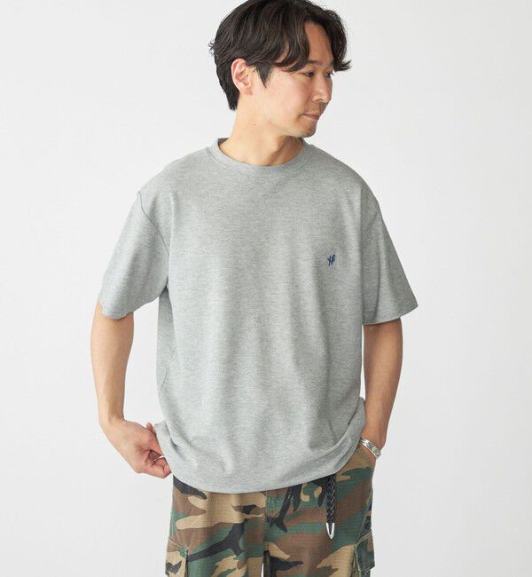 SHIPS「【WEB限定】SHIPS: メランジ カノコ クルーネック Tシャツ (半袖)」|Tシャツ・カットソー|