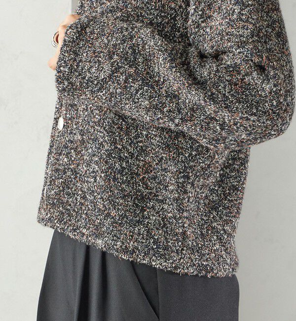 SHIPS for women「〈手洗い可能〉ミックス ヤーン ニット ジャケット」|カーディガン|