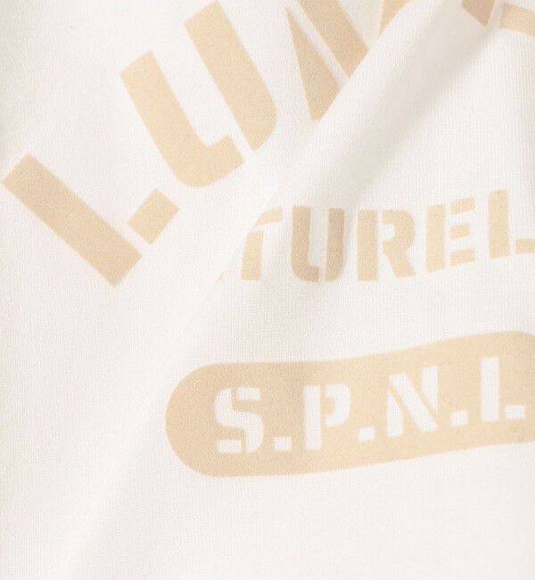 SHIPS for women「SHIPS Primary Navy Label:LUMIERE フロッキー プリント TEE」|Tシャツ・カットソー|
