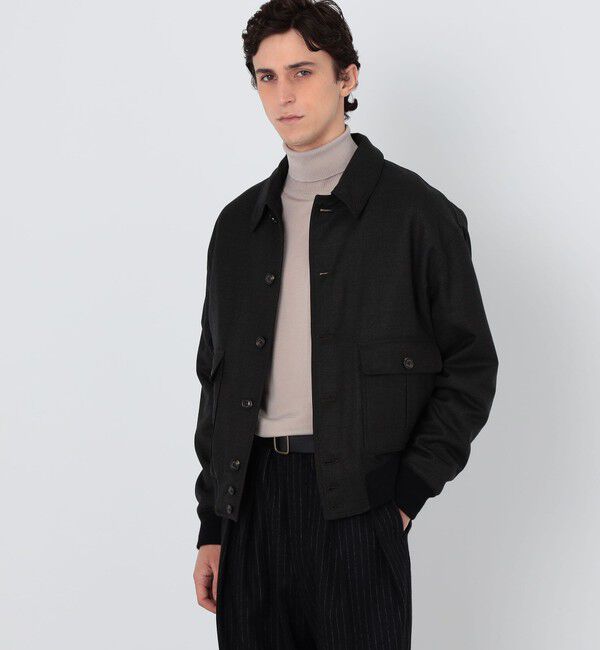 TOMORROWLAND MENS「【別注】VALSTAR VALSTARINO シャツカラーブルゾン DORMEUIL」|ブルゾン・スタジャン|