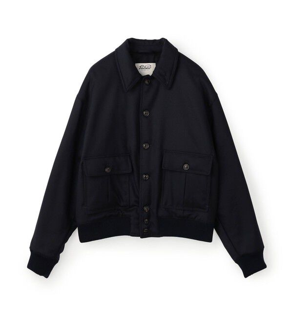 TOMORROWLAND MENS「【別注】VALSTAR VALSTARINO シャツカラーブルゾン DORMEUIL」|ブルゾン・スタジャン|69 ネイビー