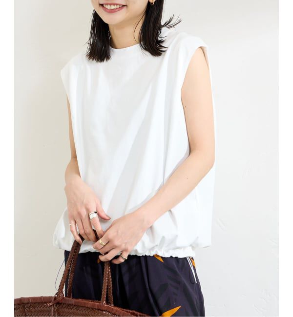 JOURNAL STANDARD「《追加》シャーリングノースリーブＴシャツ」|Tシャツ・カットソー|