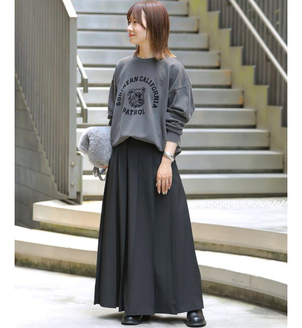 JOURNAL STANDARD relume「《追加》ワイドプリーツイージースカート」|スカート|