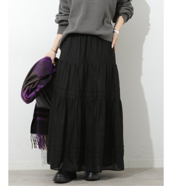 JOURNAL STANDARD relume「《予約》エアリータックティアードスカート」|スカート|