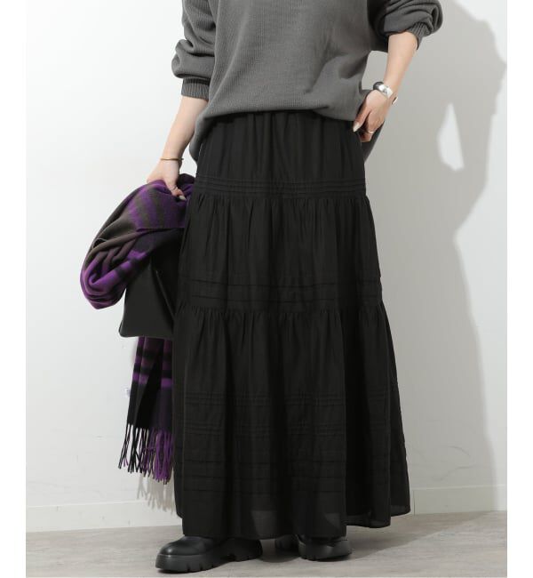 JOURNAL STANDARD relume「《予約》エアリータックティアードスカート」|スカート|