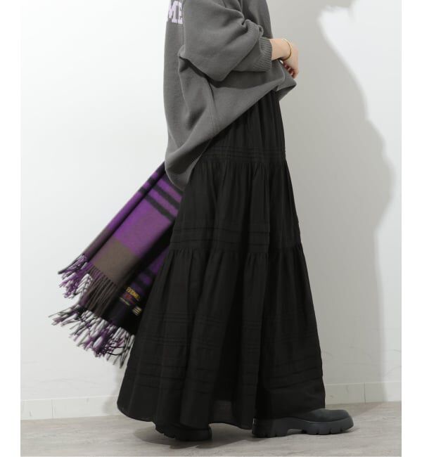 JOURNAL STANDARD relume「《予約》エアリータックティアードスカート」|スカート|
