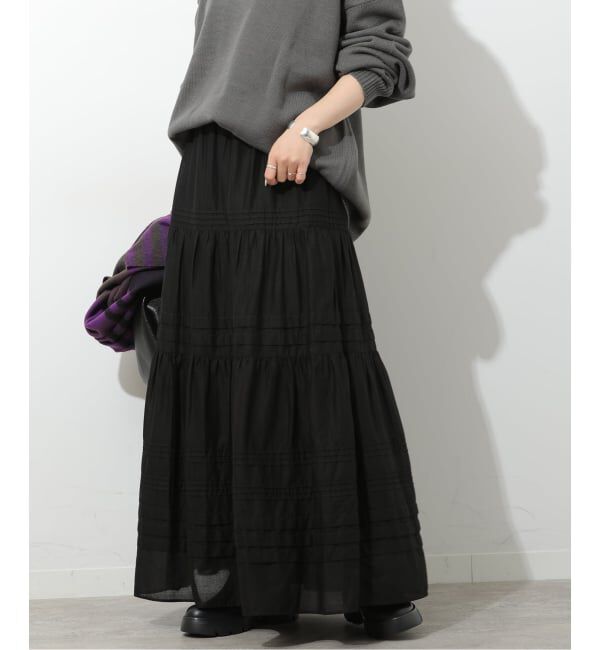 JOURNAL STANDARD relume「《予約》エアリータックティアードスカート」|スカート|