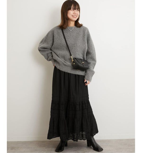 JOURNAL STANDARD relume「《WEB限定追加予約》コットンボイルタック刺繍ロングスカート」|スカート|