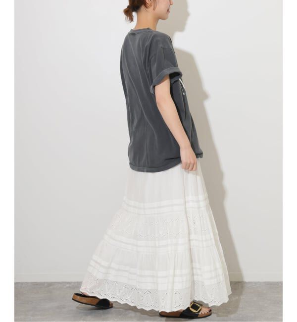 JOURNAL STANDARD relume「《WEB限定追加予約》コットンボイルタック刺繍ロングスカート」|スカート|