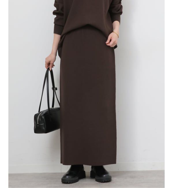JOURNAL STANDARD relume「《WEB限定追加予約2》ウォッシャブルミラノリブIラインスカート」|スカート|ブラウン