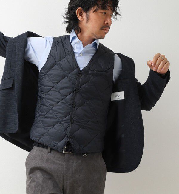 NOLLEY'S goodman「【TAION/タイオン】SINGLE SNAP BUTTON DOWN GILET 26AW」|ダウンベスト・ベスト|
