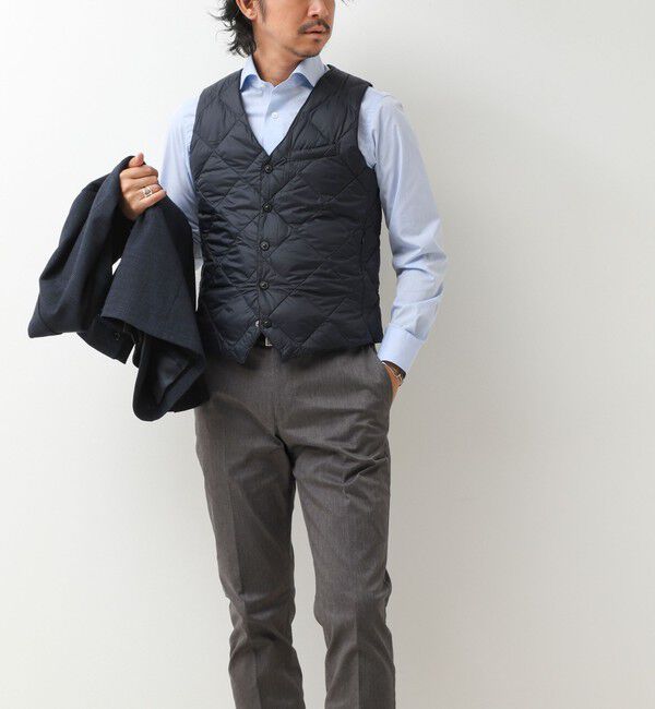 NOLLEY'S goodman「【TAION/タイオン】SINGLE SNAP BUTTON DOWN GILET 26AW」|ダウンベスト・ベスト|