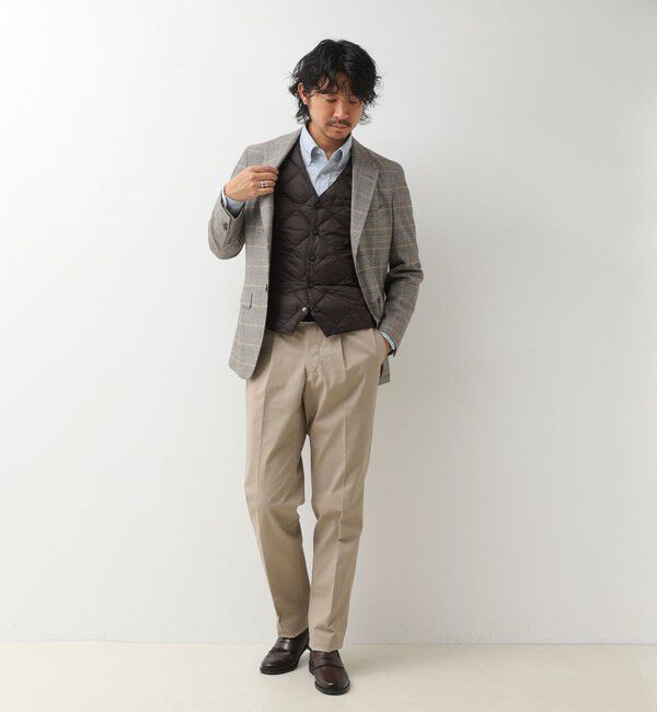 NOLLEY'S goodman「【TAION/タイオン】SINGLE SNAP BUTTON DOWN GILET 26AW」|ダウンベスト・ベスト|