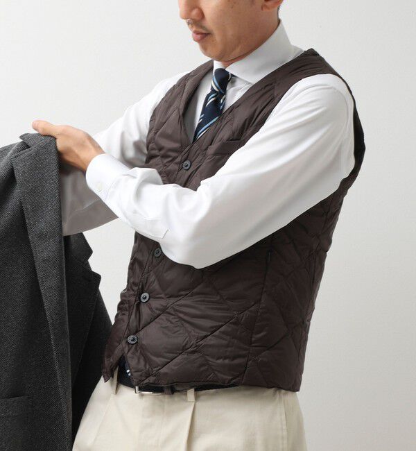 NOLLEY'S goodman「【TAION/タイオン】SINGLE SNAP BUTTON DOWN GILET 26AW」|ダウンベスト・ベスト|
