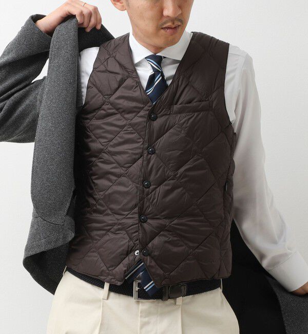 NOLLEY'S goodman「【TAION/タイオン】SINGLE SNAP BUTTON DOWN GILET 26AW」|ダウンベスト・ベスト|