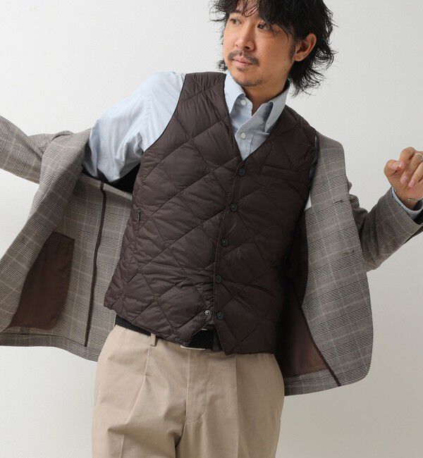 NOLLEY'S goodman「【TAION/タイオン】SINGLE SNAP BUTTON DOWN GILET 26AW」|ダウンベスト・ベスト|