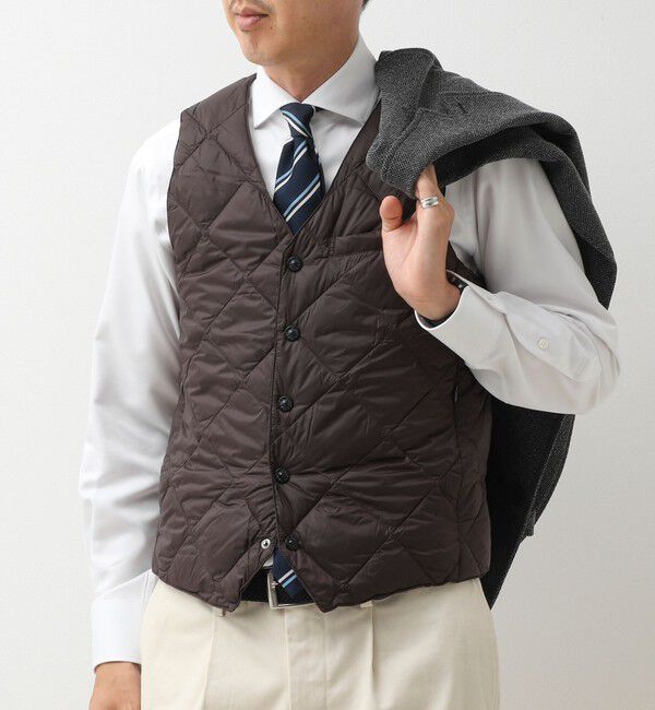NOLLEY'S goodman「【TAION/タイオン】SINGLE SNAP BUTTON DOWN GILET 26AW」|ダウンベスト・ベスト|