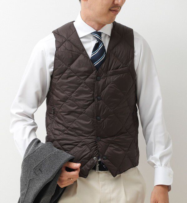 NOLLEY'S goodman「【TAION/タイオン】SINGLE SNAP BUTTON DOWN GILET 26AW」|ダウンベスト・ベスト|