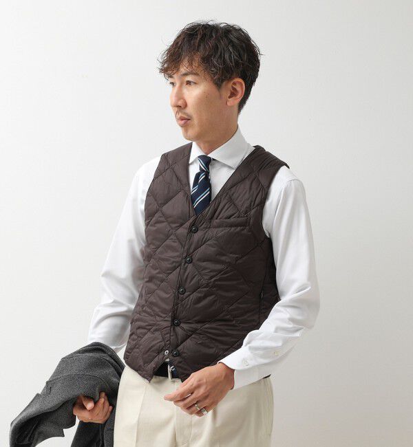 NOLLEY'S goodman「【TAION/タイオン】SINGLE SNAP BUTTON DOWN GILET 26AW」|ダウンベスト・ベスト|