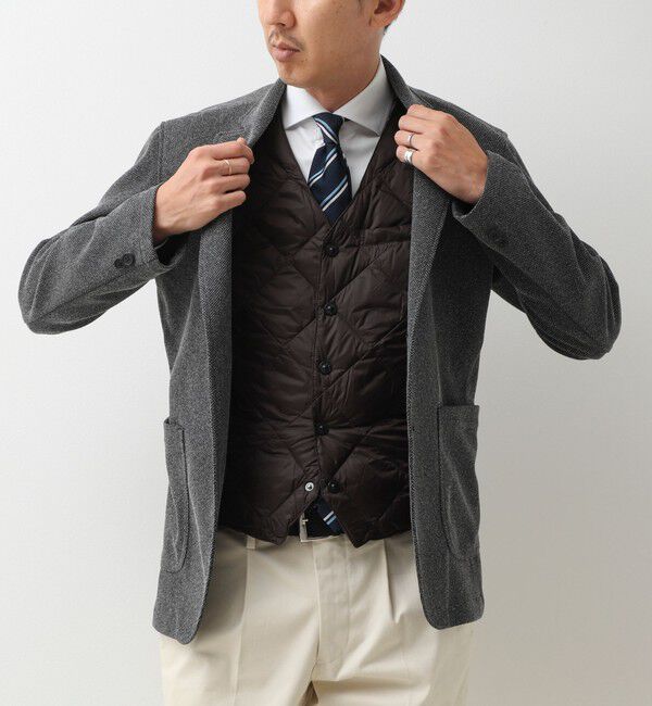 NOLLEY'S goodman「【TAION/タイオン】SINGLE SNAP BUTTON DOWN GILET 26AW」|ダウンベスト・ベスト|
