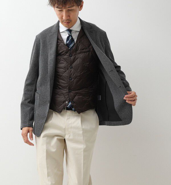 NOLLEY'S goodman「【TAION/タイオン】SINGLE SNAP BUTTON DOWN GILET 26AW」|ダウンベスト・ベスト|