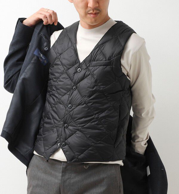 NOLLEY'S goodman「【TAION/タイオン】SINGLE SNAP BUTTON DOWN GILET 26AW」|ダウンベスト・ベスト|