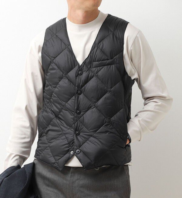 NOLLEY'S goodman「【TAION/タイオン】SINGLE SNAP BUTTON DOWN GILET 26AW」|ダウンベスト・ベスト|