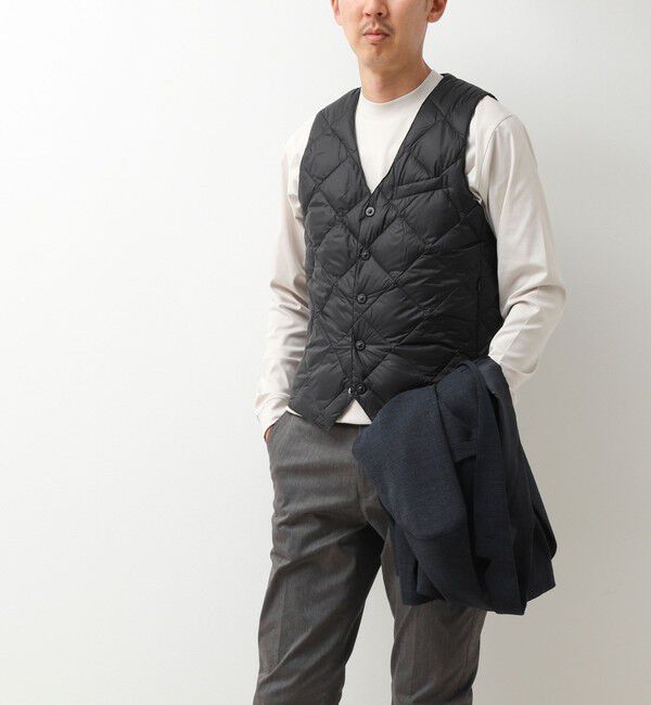 NOLLEY'S goodman「【TAION/タイオン】SINGLE SNAP BUTTON DOWN GILET 26AW」|ダウンベスト・ベスト|