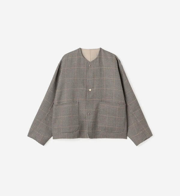 ORCIVAL「ORCIVAL | リバーシブル ノーカラーショートコート WOMEN」|その他|BEIGE系1