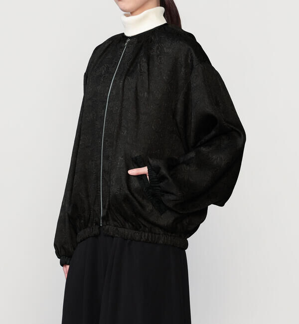  「eunoia | ジャガード ノーカラーブルゾン WOMEN」|その他|