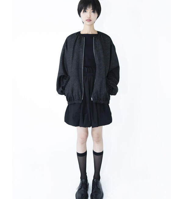  「eunoia | ジャガード ノーカラーブルゾン WOMEN」|その他|