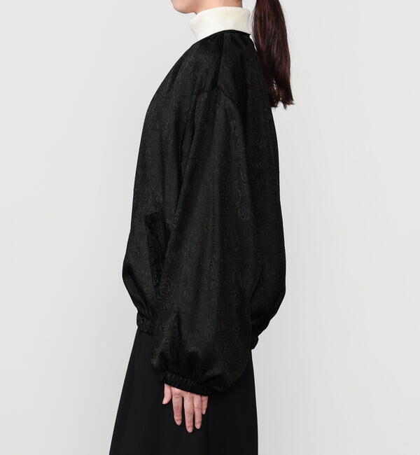  「eunoia | ジャガード ノーカラーブルゾン WOMEN」|その他|
