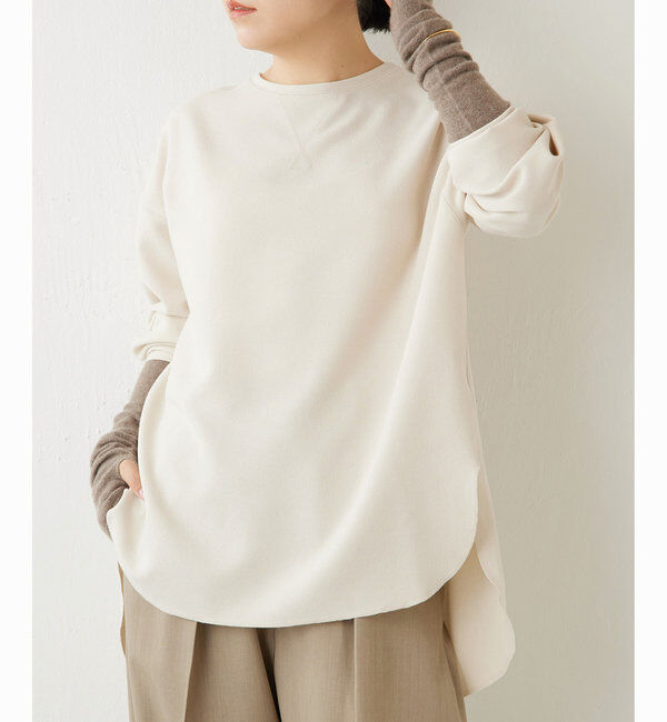  「《インナーにもおすすめ》Vガゼットプルオーバー」|Tシャツ・カットソー|