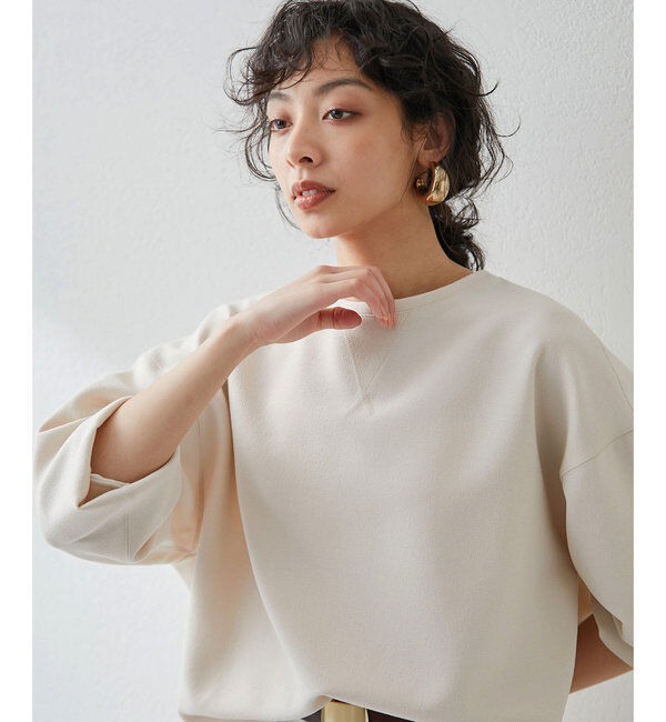  「《インナーにもおすすめ》Vガゼットプルオーバー」|Tシャツ・カットソー|