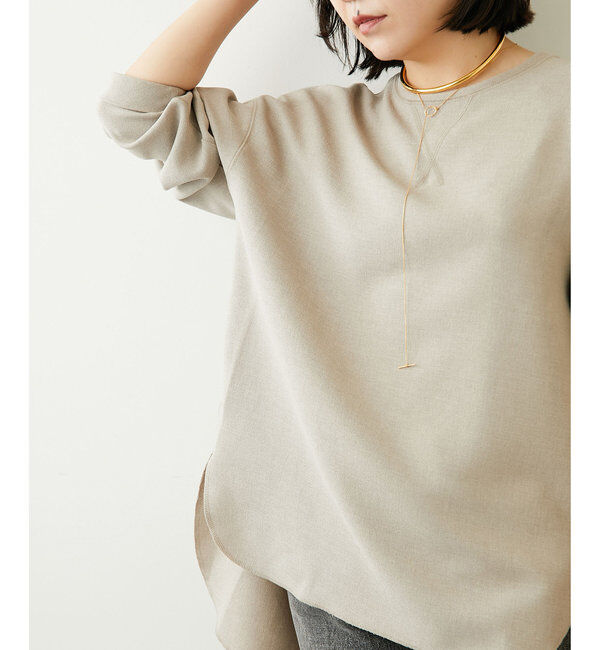  「《インナーにもおすすめ》Vガゼットプルオーバー」|Tシャツ・カットソー|