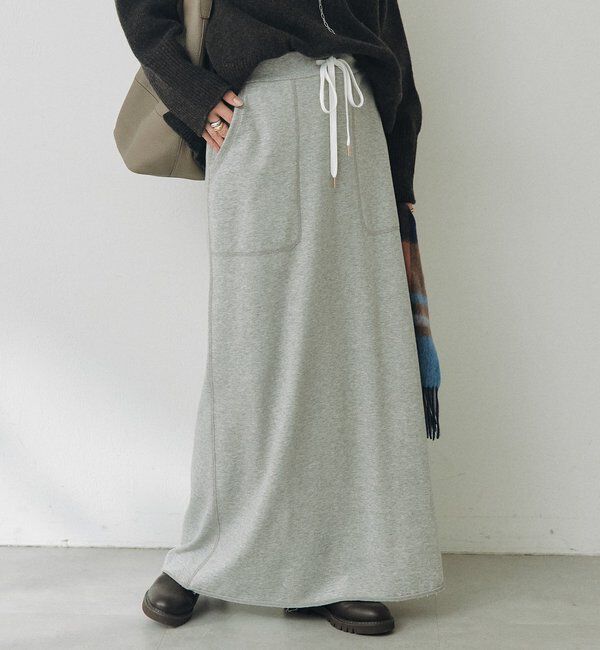 「【4サイズ展開】スウェットロングスカート」|スカート|